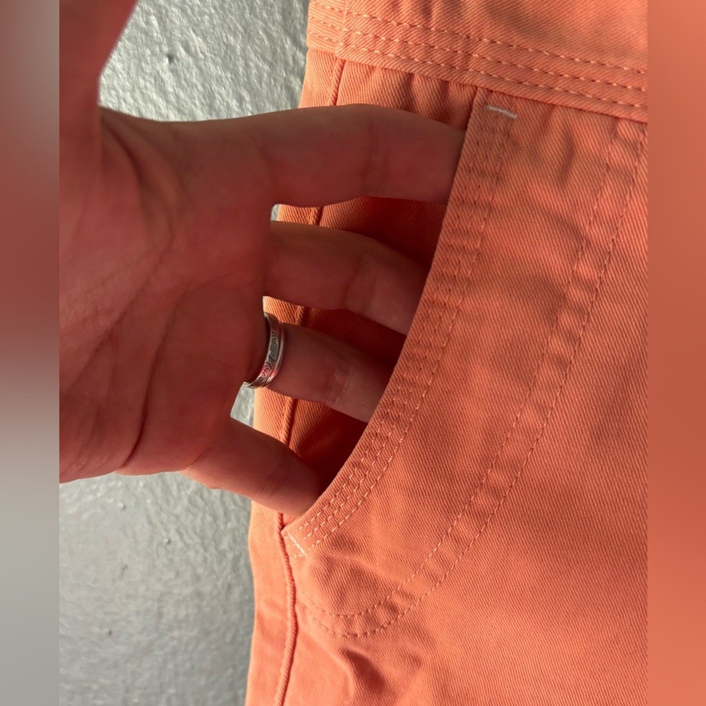 Bass Pro Shops Natural Collections Cotton Shorts Coral Casual Summer Size 4 - Picture 11 of 11